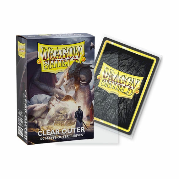 DRAGON SHIELD - 100 TEXTURED BACK CLEAR OUTER MATTE SLEEVES