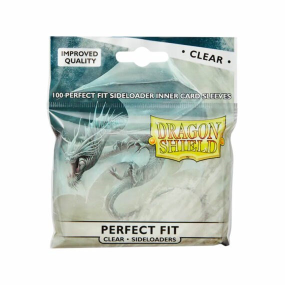 DRAGON SHIELD - 100 PERFECT FIT CLEAR SIDELOADER INNER CARD SLEEVES