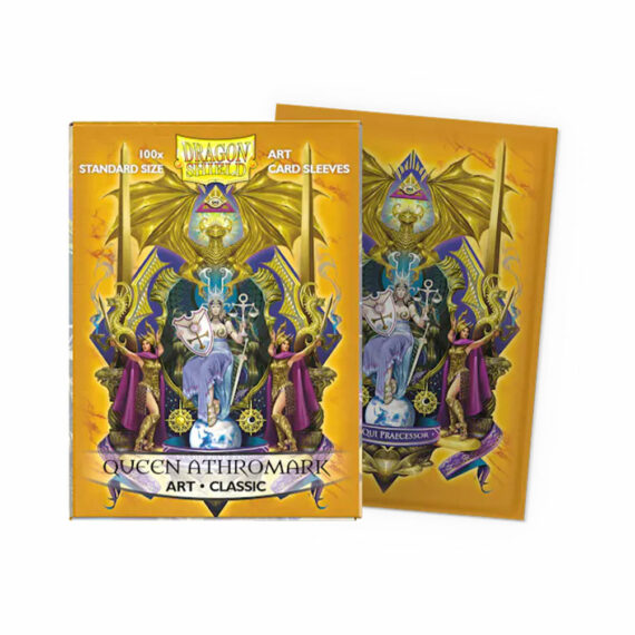DRAGON SHIELD - 100 TEXTURED BACK QUEEN ATHROMARK ART SLEEVES