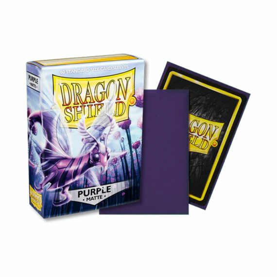 DRAGON SHIELD - 60 PURPLE MATTE SLEEVES