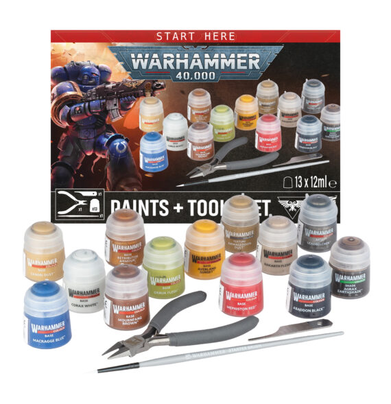START HERE: WARHAMMER 40K PAINTS+TOOLS